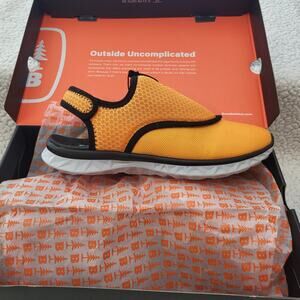 NIB BASS OUTDOOR Hex Mesh Water Pull-On Trail Sneakers Hiking ORNGE Women SIZE 8